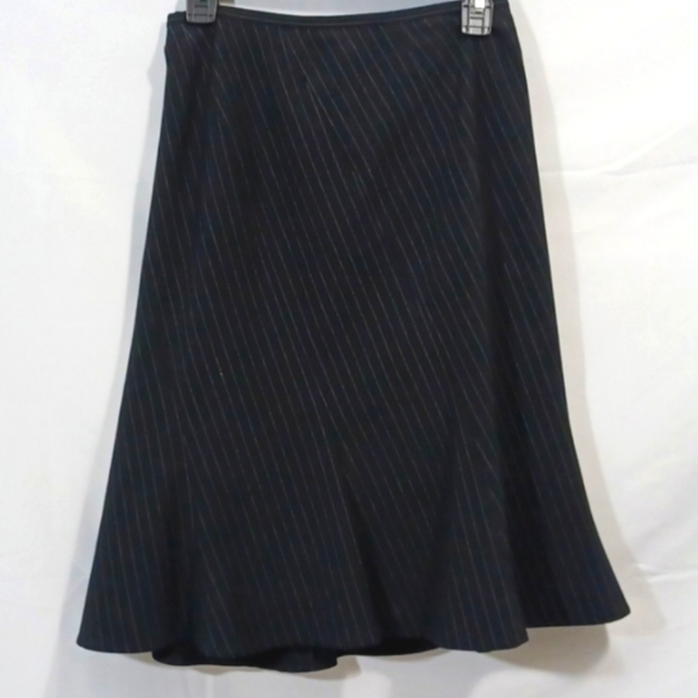 Apostrophe Lined Pinstripe Skirt 6